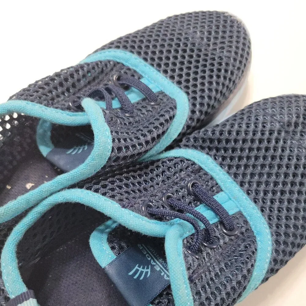 Aleader Adventure Water Shoes Girls Size 2 Blue Mesh Barefoot‎ Lace Up Comfort